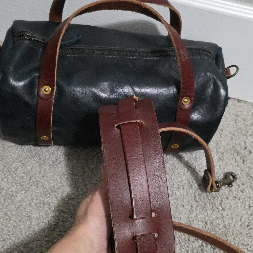 Go Forth Goods GFG Leather Regular Jane Indigo Bison Bag - Picture 7 of 9